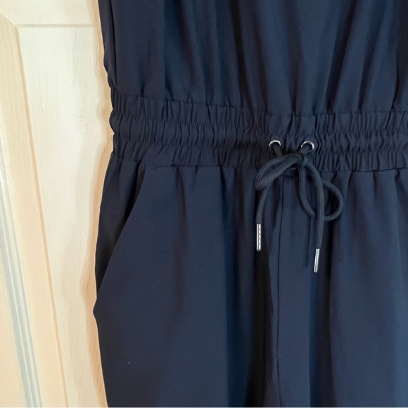 Abercrombie & Fitch Traveler Jumpsuit Navy Blue Sleeveless Stretch Small Tall - Picture 4 of 16